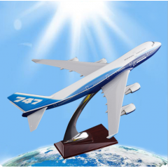 航空创意品 波音747树脂摆件32cm原型机 航模礼品