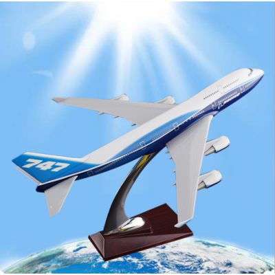 航空创意品 波音747树脂摆件32cm原型机 航模礼品