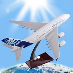 树脂空客A380 原型机 树脂工艺品 36CM 飞机模型