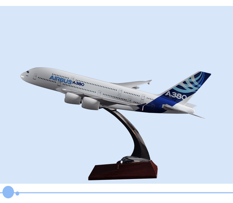 树脂空客a380 原型机 树脂工艺品 36cm 飞机模型