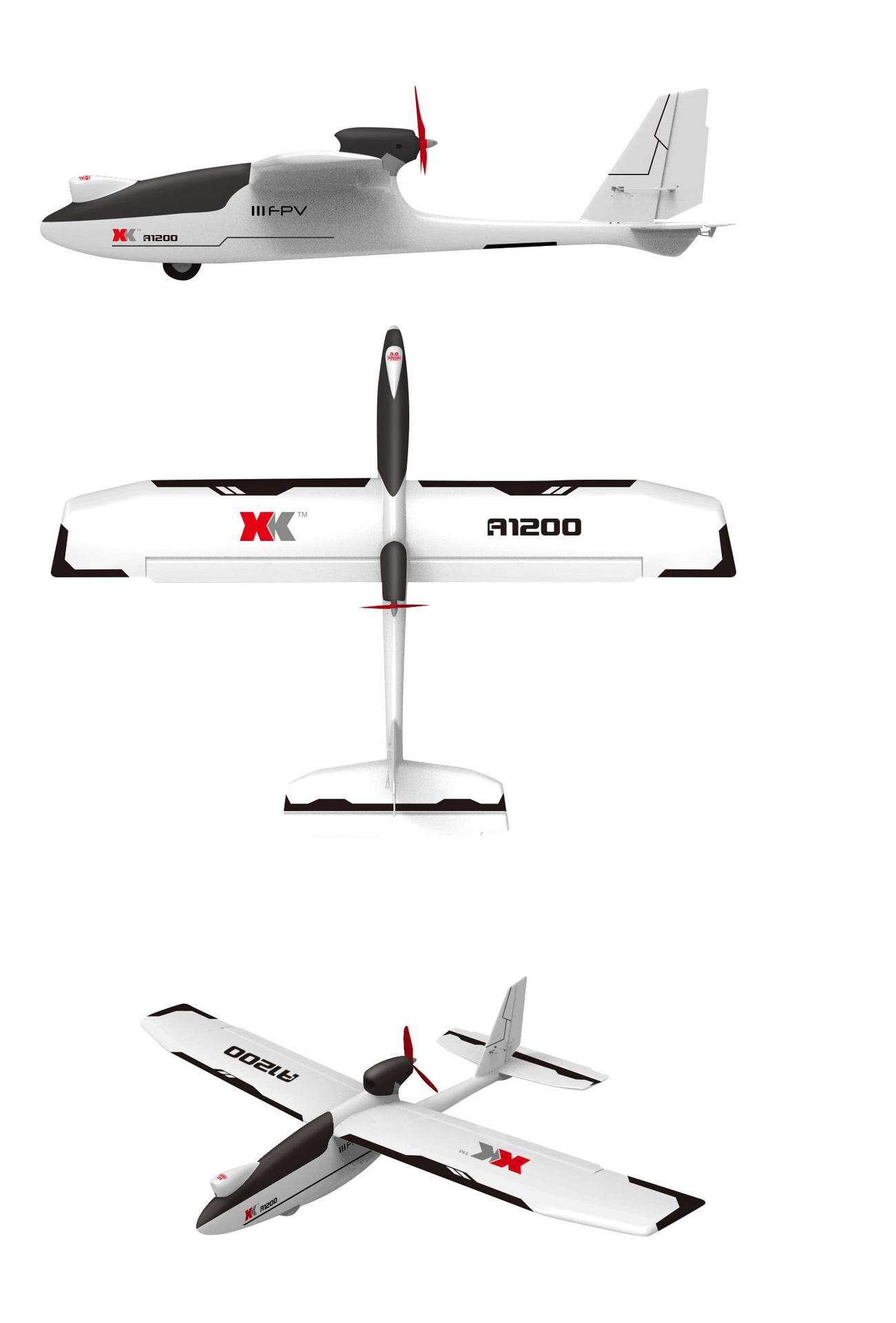 伟力XK A1200大型遥控滑翔